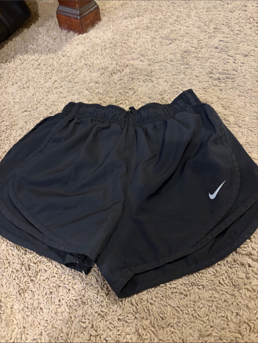 Nike Women’s Black Athletic Training Shorts with Swoosh